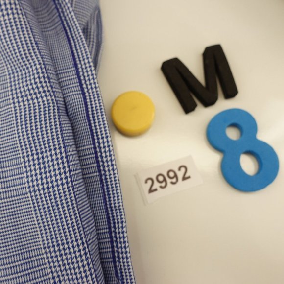 Chaps Shirt Men Size 2XL Cotton Casual Button Down Long Sleeve Pocket Twill Blue - Picture 9 of 9